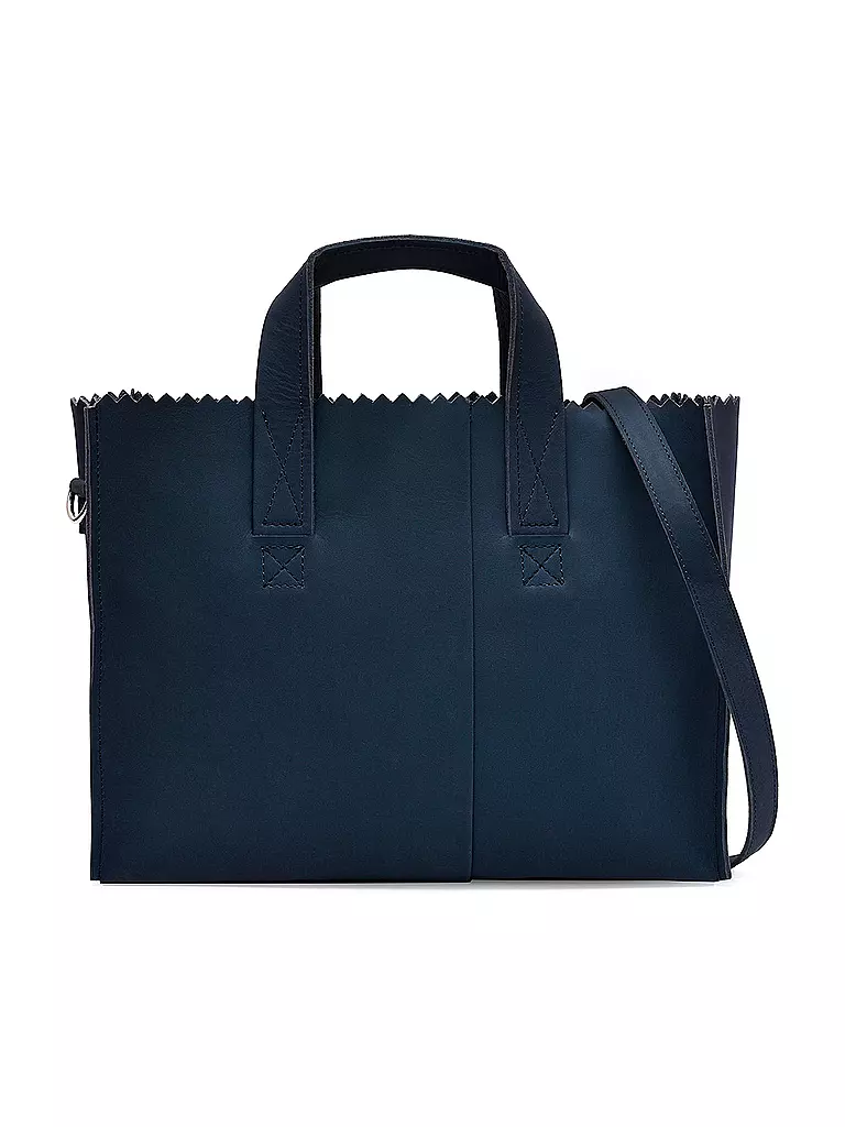 MYOMY | Ledertasche - Handbag Crossbody | blau