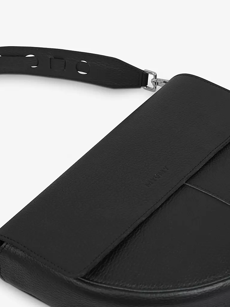 MYOMY | Ledertasche - Henkeltasche Lima | schwarz