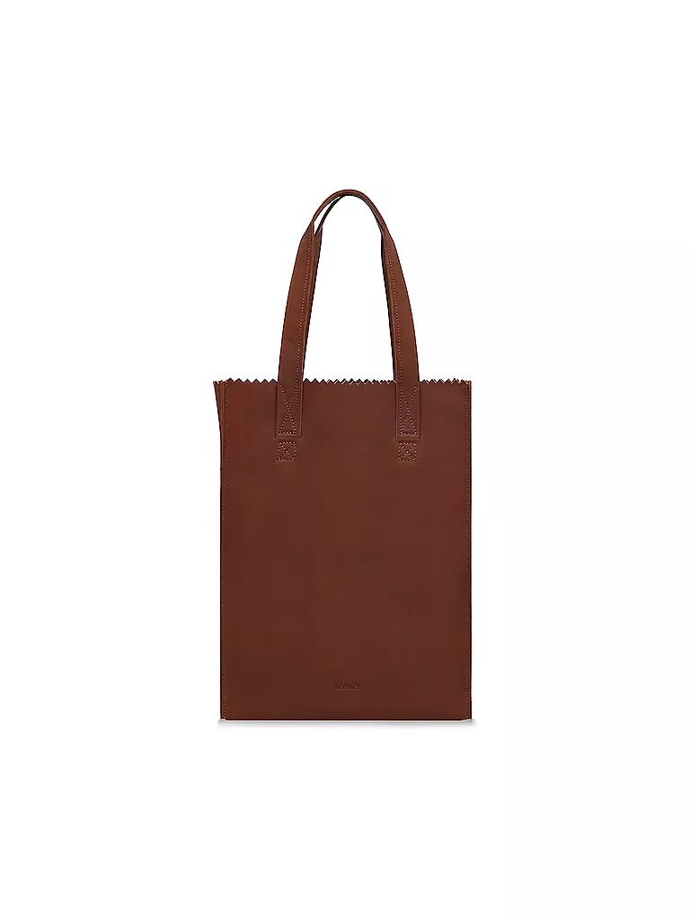 MYOMY | Ledertasche - Shopper My Paper Bag | camel
