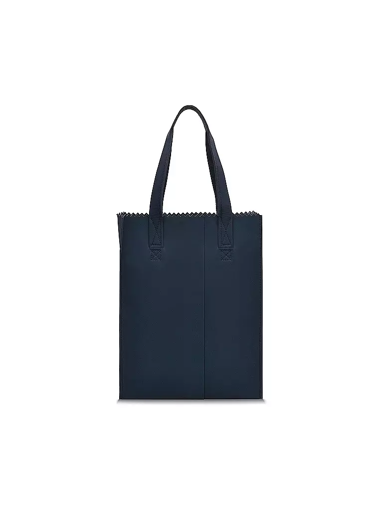 MYOMY | Ledertasche - Shopper My Paper Bag | blau