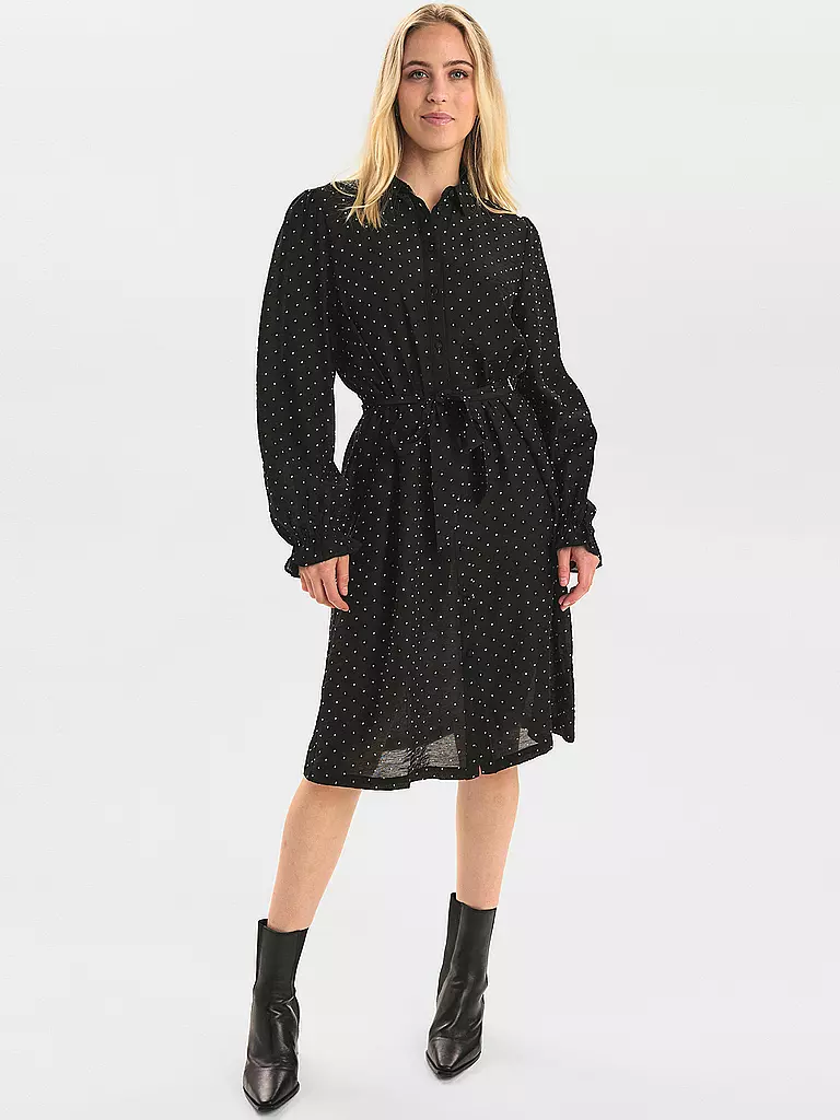 NÜMPH | Hemdblusenkleid NULIZA | schwarz