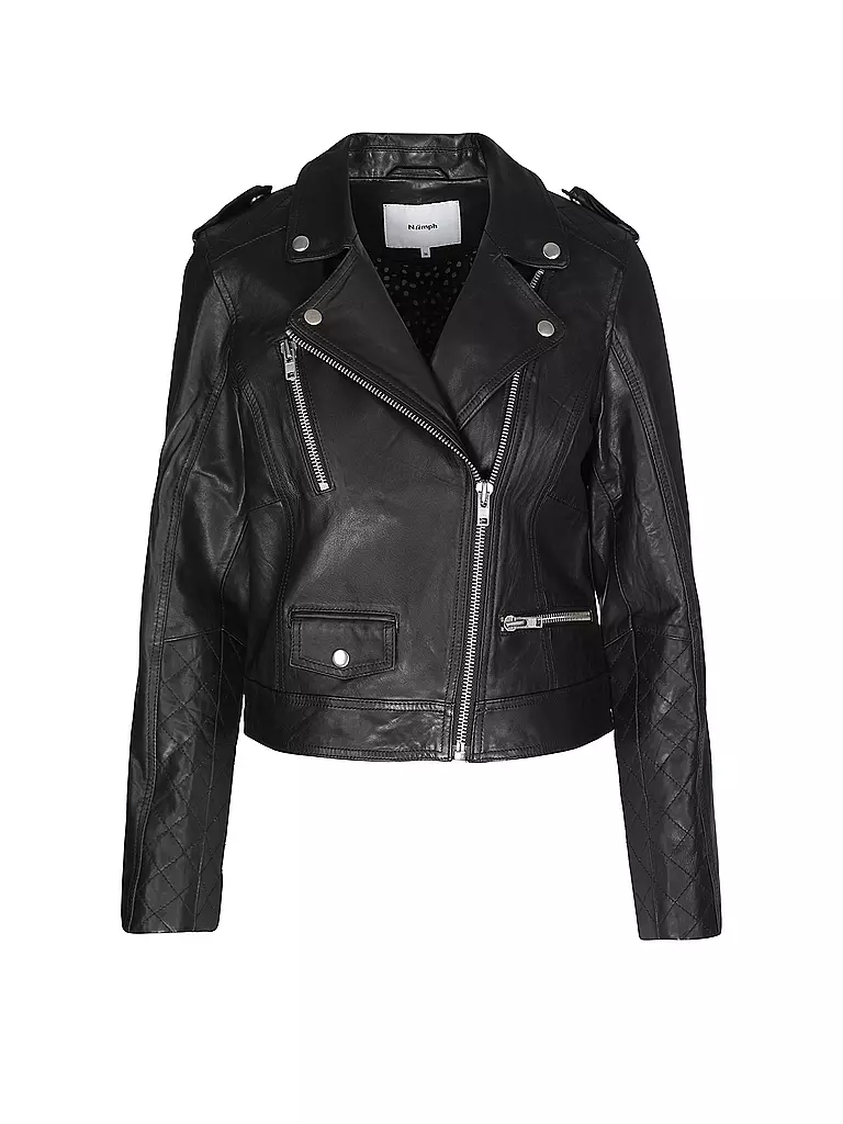 NÜMPH | Lederjacke NUZANDRAS  | schwarz