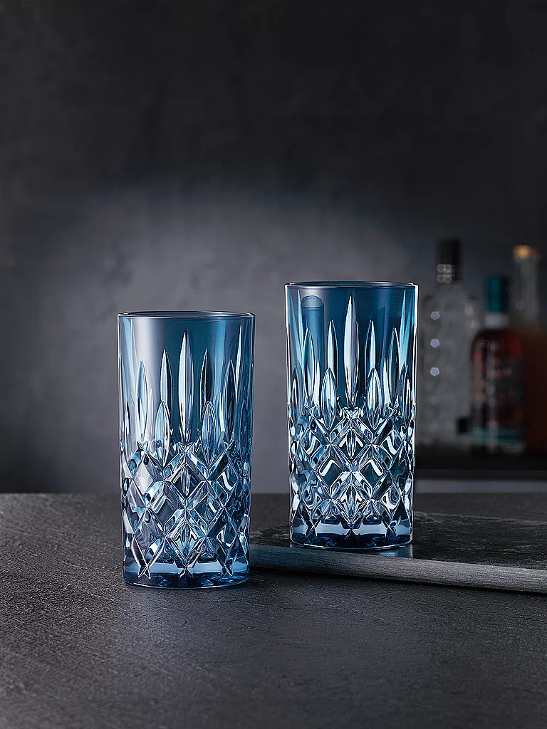 NACHTMANN Longdrink Glas 2-er Set 395ml VINTAGE COLOUR NOBLESSE Blue blau
