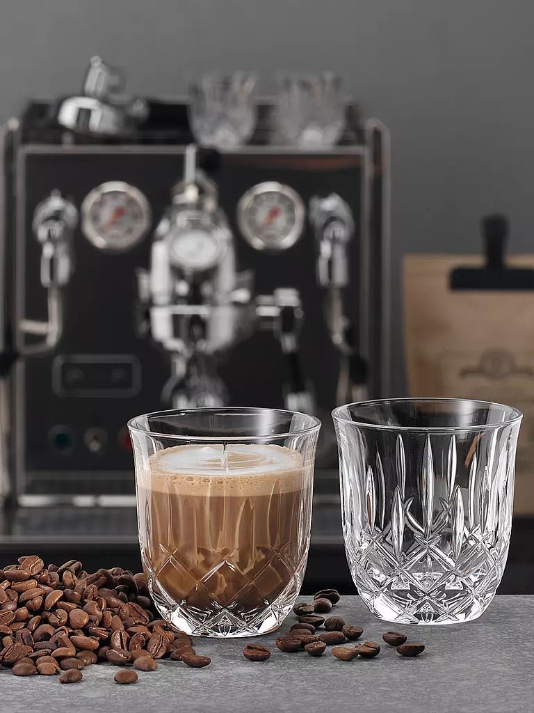 NACHTMANN | Cappuccino Flat White Glas 2er Set NOBLESSE Barista 234ml | transparent