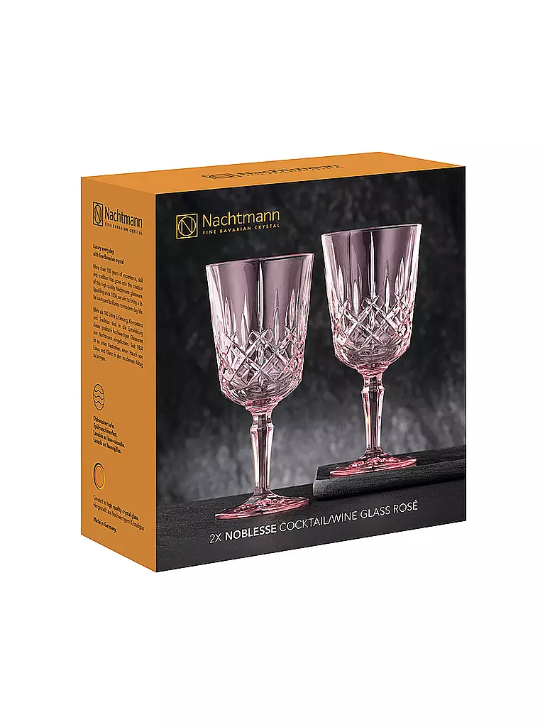 NACHTMANN | Cocktail- / Weinglas 2er Set 355ml NOBLESSE Rose | rosa