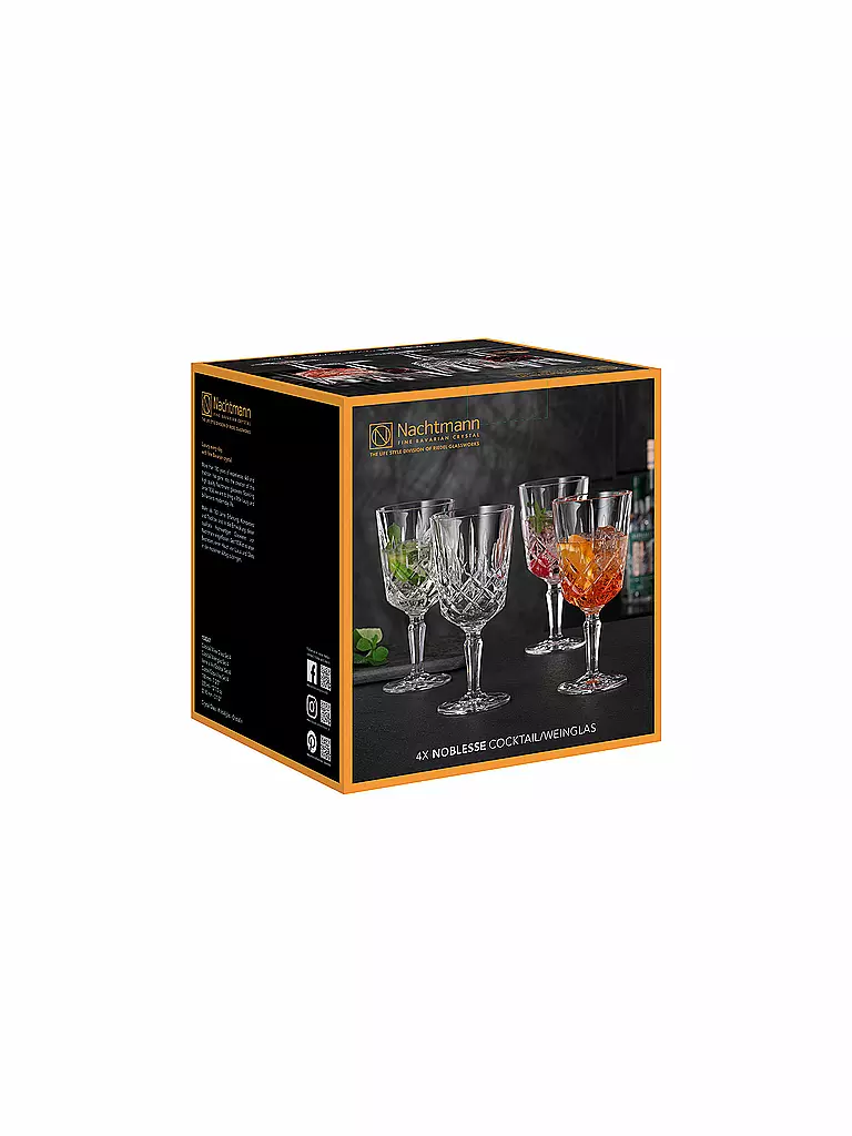 NACHTMANN | Cocktail-/Weinglas 4er Set NOBLESSE 355ml | transparent