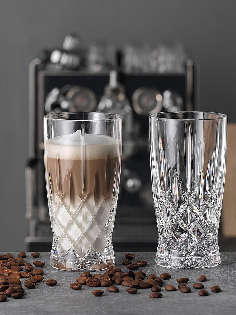 NACHTMANN Latte Macchiato Glas 2er Set NOBLESSE Barista 350ml transparent