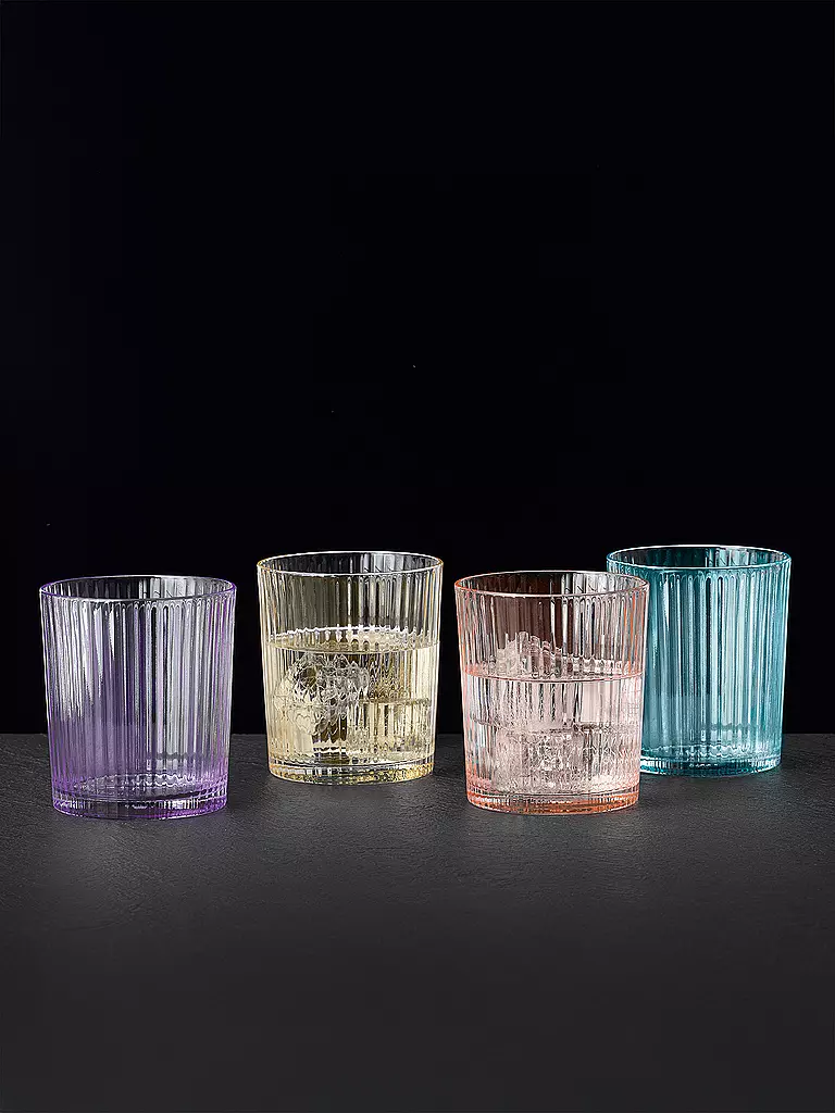 NACHTMANN | Trinkglas - Becher 4er-Set 370ml APERITIVO Mixed Colors | bunt