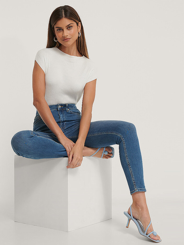 NAKD Highwaist Jeans Skinny Fit blau | 34
