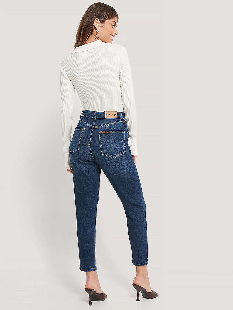 NAKD Highwaist Jeans Mom Fit 7/8 blau | 34