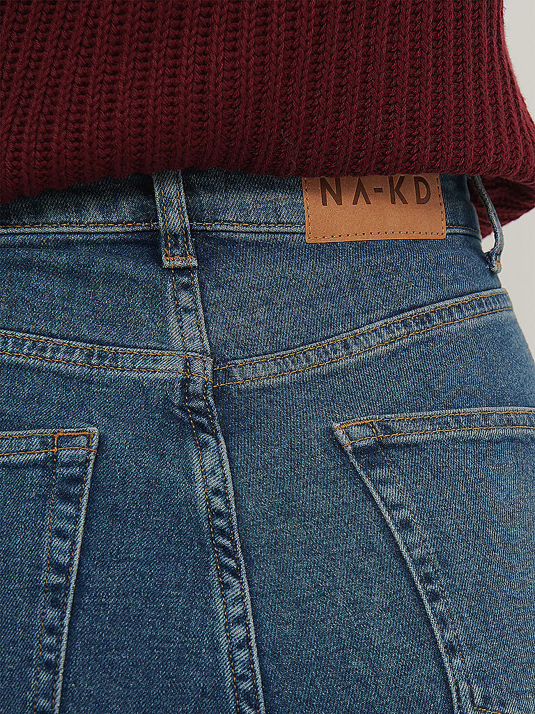 NAKD | Highwaist Jeans Straight Fit | blau