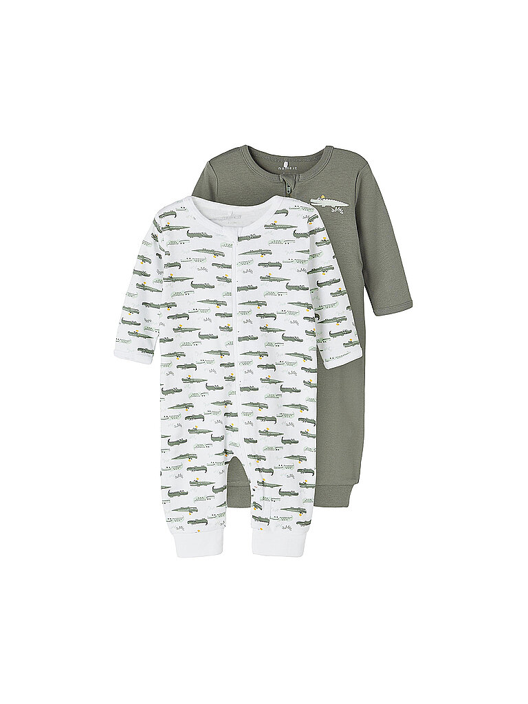 Schlafstrampler NBMNIGHTSUIT - CROCO 2er Pack in agave green Gr50