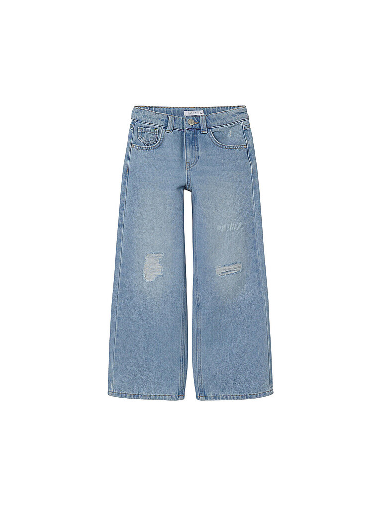 NAME IT Mädchen Highwaist Jeans Wide Leg NKFROSE  hellblau | 128