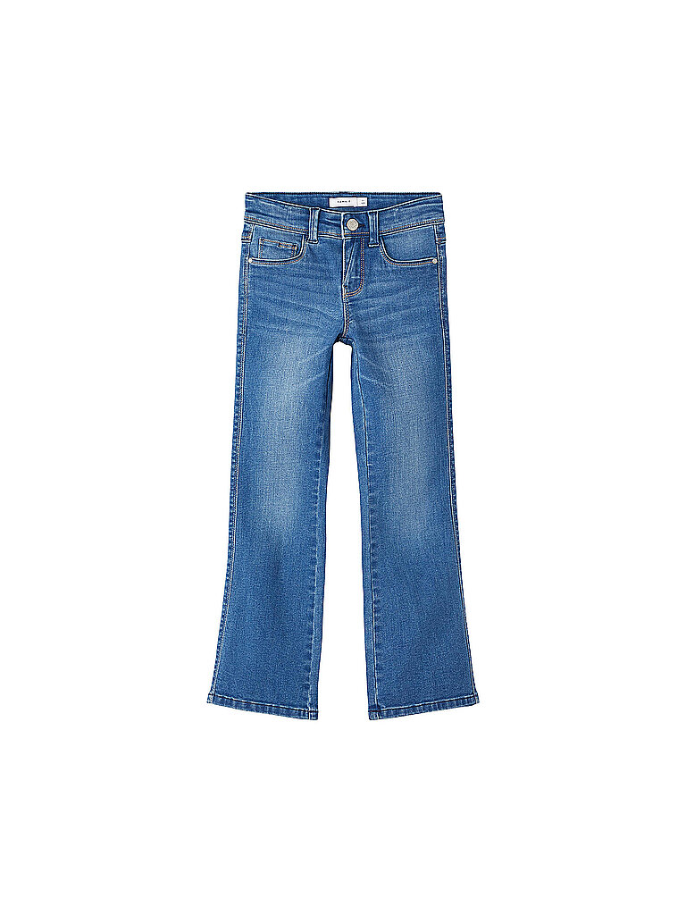 NAME IT Mädchen Jeans Skinny Bootcut Fit NKFPOLLY dunkelblau | 128