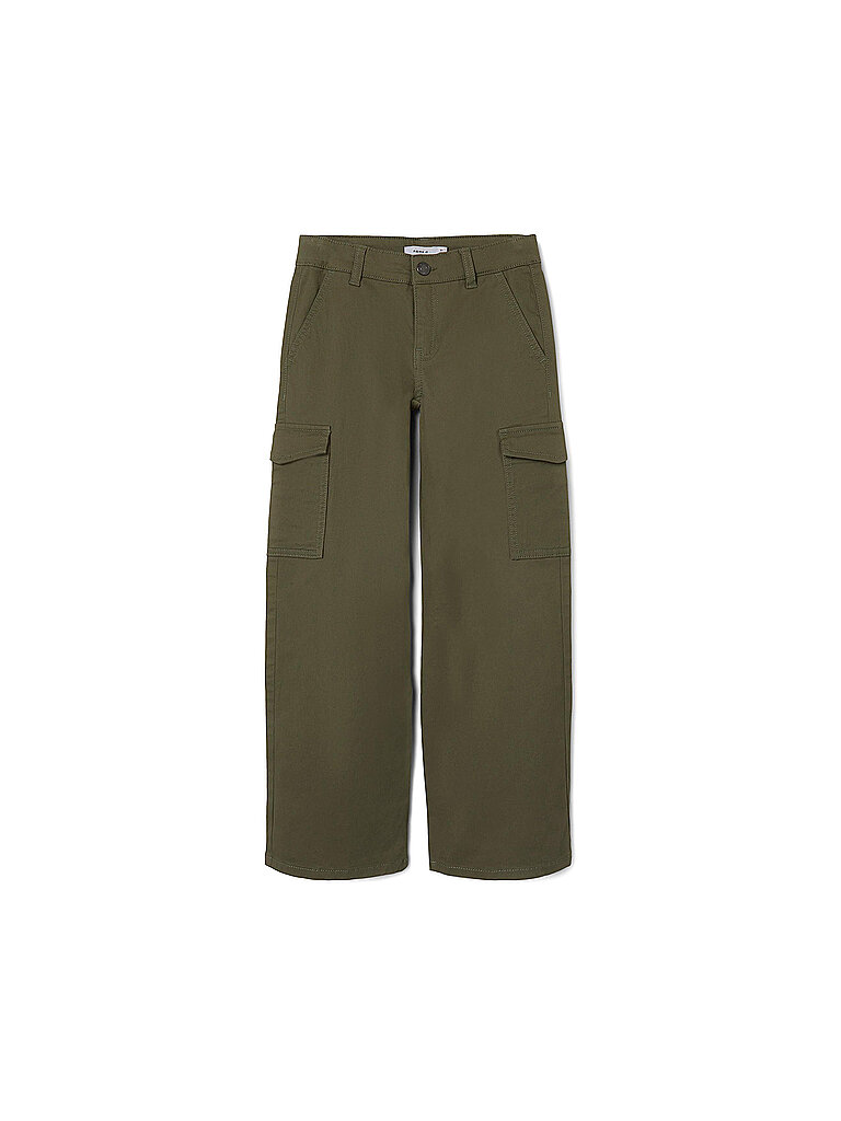 NAME IT Mädchen Cargohose NKFROSE olive | 128