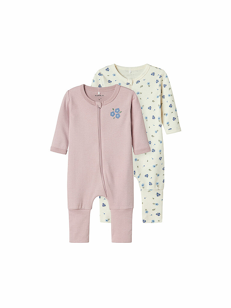 NAME IT Baby Schlafanzug NBFNIGHTSUIT 2er Pkg. creme | 50