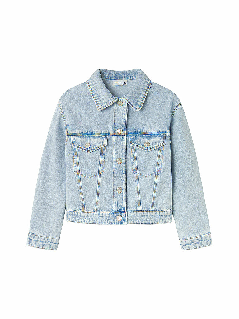 NAME IT Mädchen Jeansjacke NKFMILA hellblau | 128