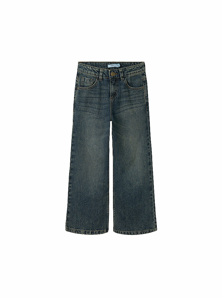 NAME IT Mädchen Jeans Wide Fit NKFROSE dunkelblau | 128
