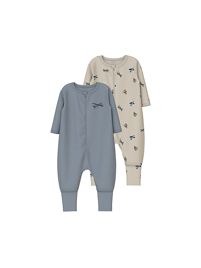 NAME IT Baby Schlafoverall 2er Pkg NBMNIGHTSUIT beige | 50