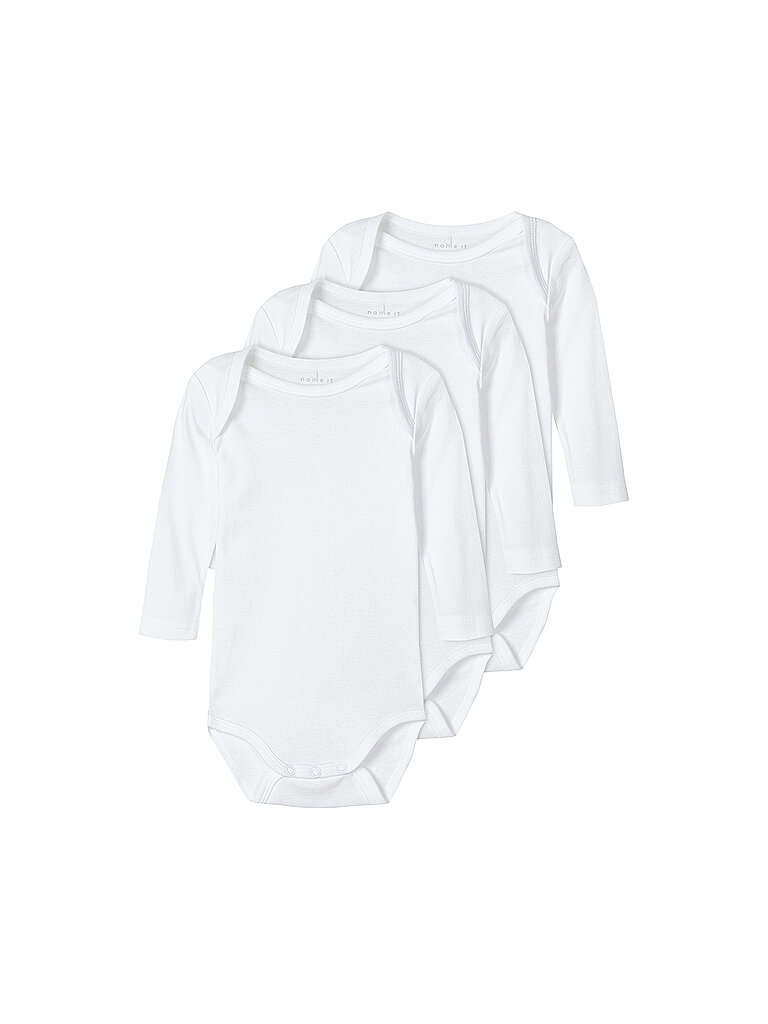 Name It Body "NBNBODY 3P LS SOLID NOOS" Packung, 3 Stk.