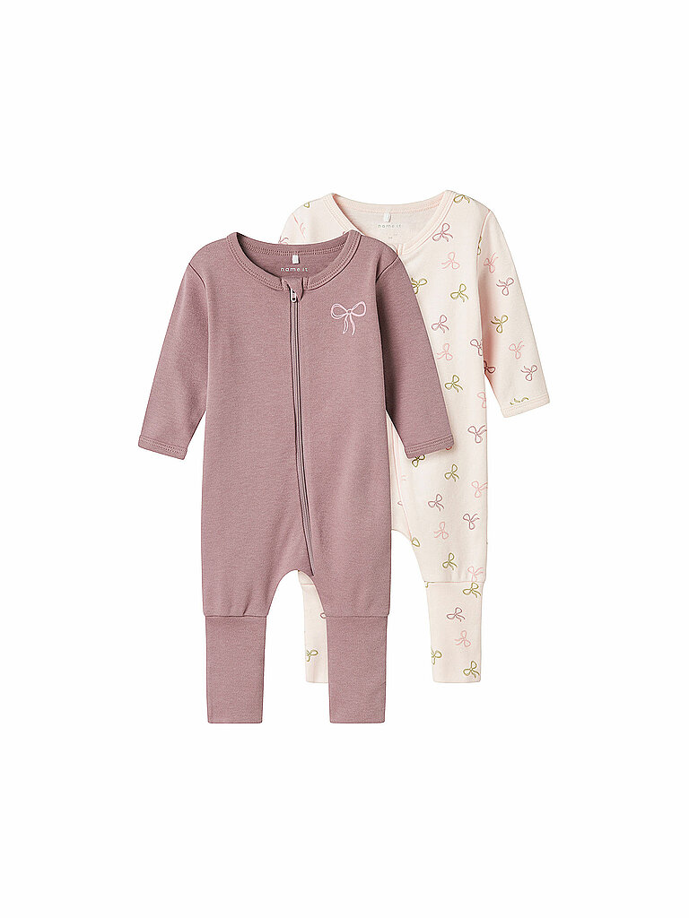 NAME IT Baby Schlafoverall 2er Pkg NBMNIGHTSUIT pink | 50
