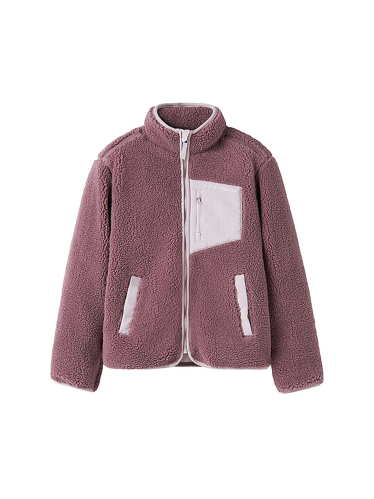 NAME IT Mädchen Jacke in Felloptik NKNMATTIA beere | 122