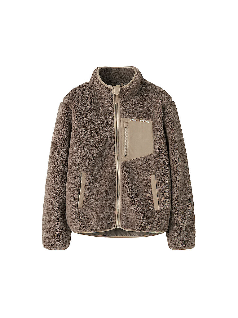NAME IT Kinder Jacke in Felloptik NKNMATTIA braun | 116