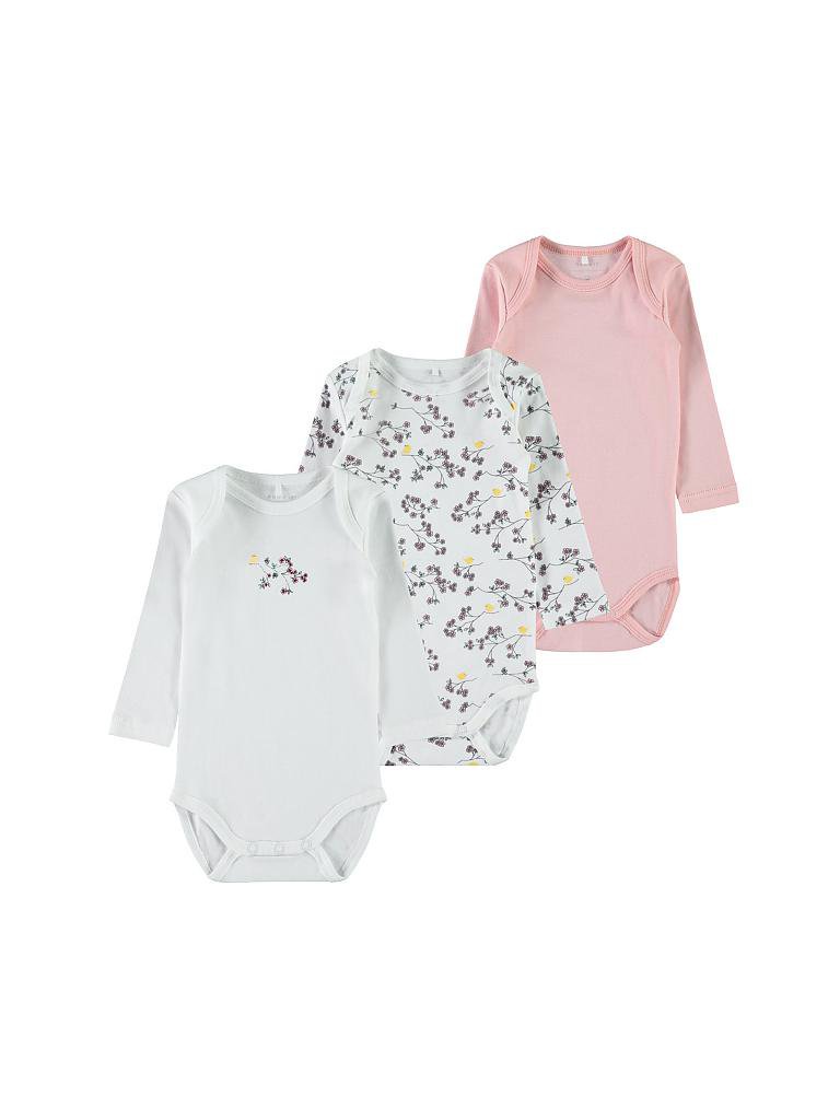 NAME IT | Baby Body 3-er Pkg. "NITNOS" | weiß