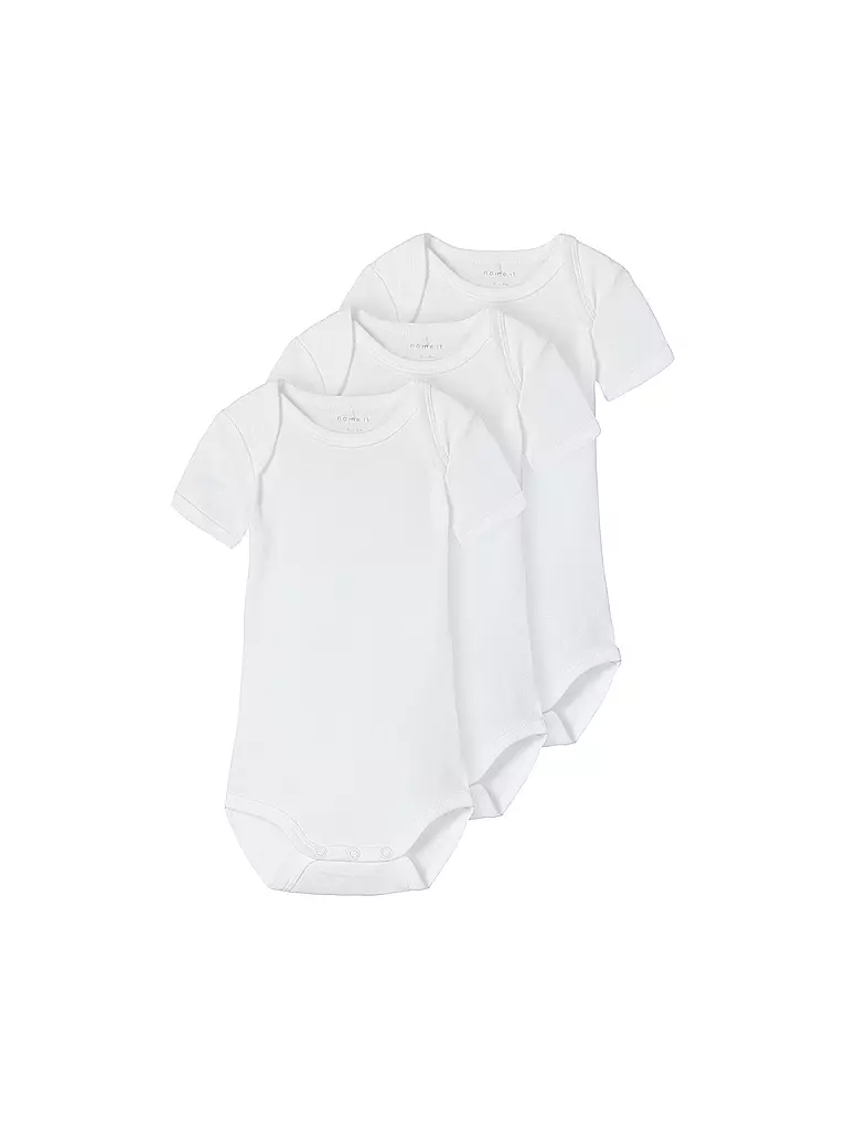 NAME IT | Baby Body 3-er Pkg. | weiss