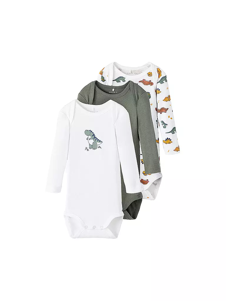 NAME IT | Baby Body 3-er Pkg. | weiss