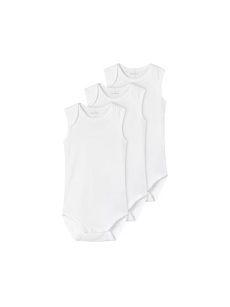 NAME IT | Baby Body 3-er Pkg. | weiss