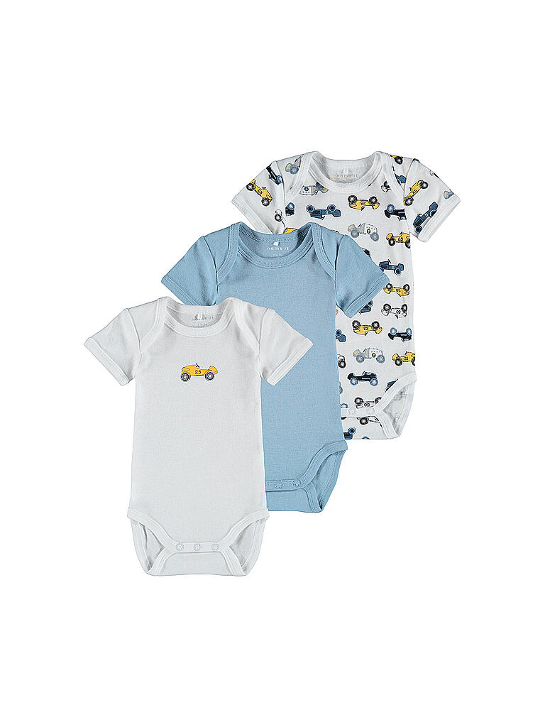 NAME IT | Baby Body 3er Pkg. Auto | blau