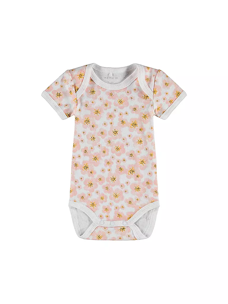 NAME IT | Baby Body 3er Pkg. Blume | pink