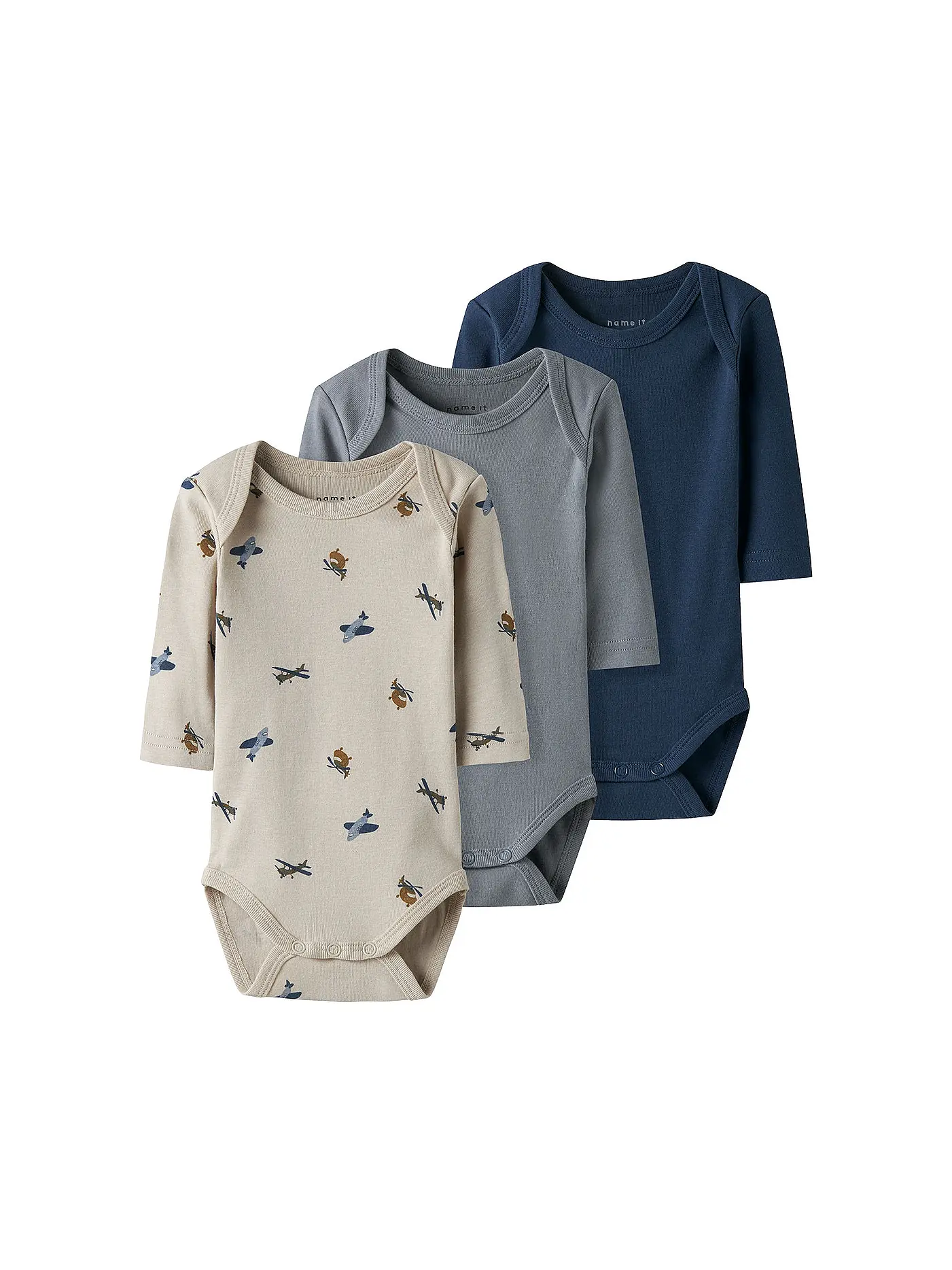 NAME IT | Baby Body 3er Pkg. NBMBODY | beige
