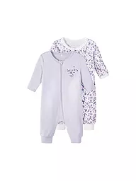 NAME IT | Baby Schlafoverall 2er Pkg  PURPLE FLOWER | lila
