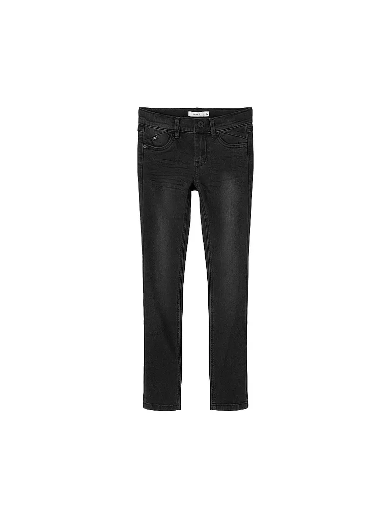 NAME IT | Jungen Jeans Skinny Fit NKMPETE  | schwarz