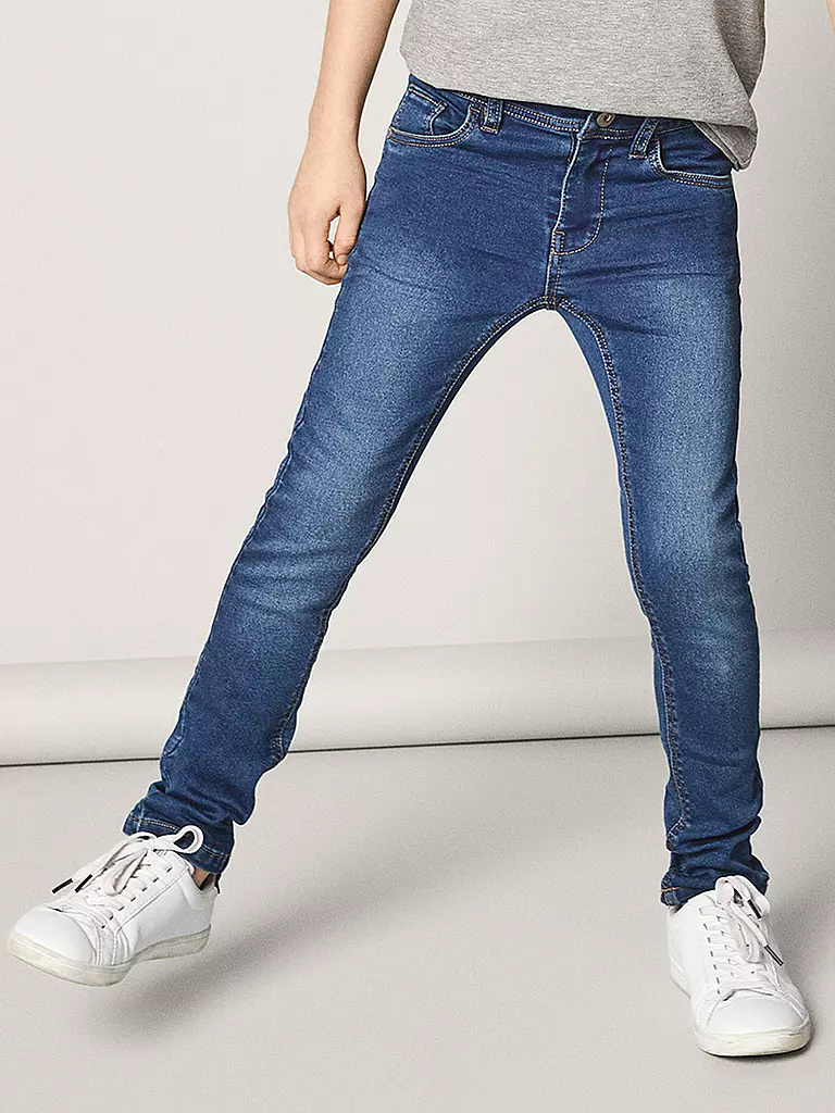 NAME IT | Jungen Jeans Slim Fit NKMTHEO  | blau