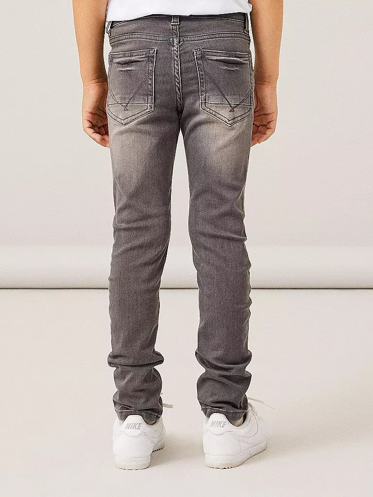 NAME IT | Jungen Jeans Slim Fit NKMTHEO  | grau