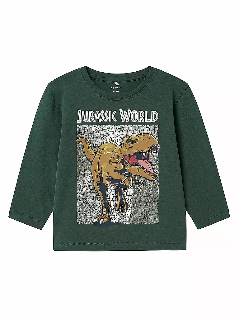 NAME IT | Jungen Langarmshirt  | dunkelgrün