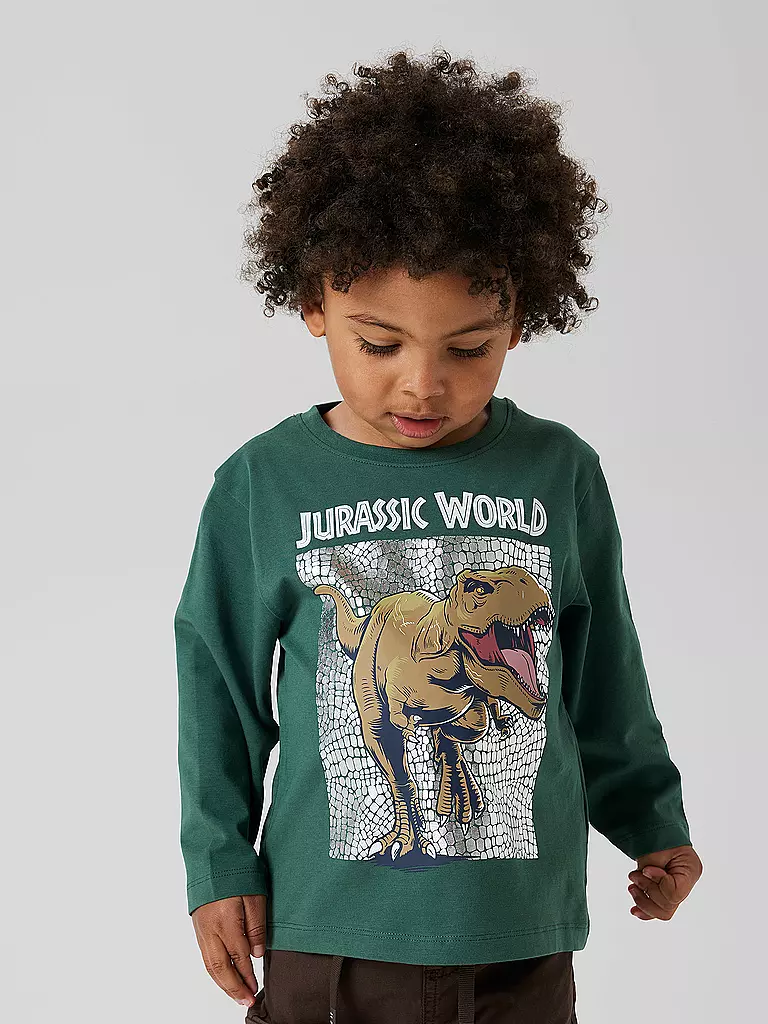 NAME IT | Jungen Langarmshirt | dunkelgrün