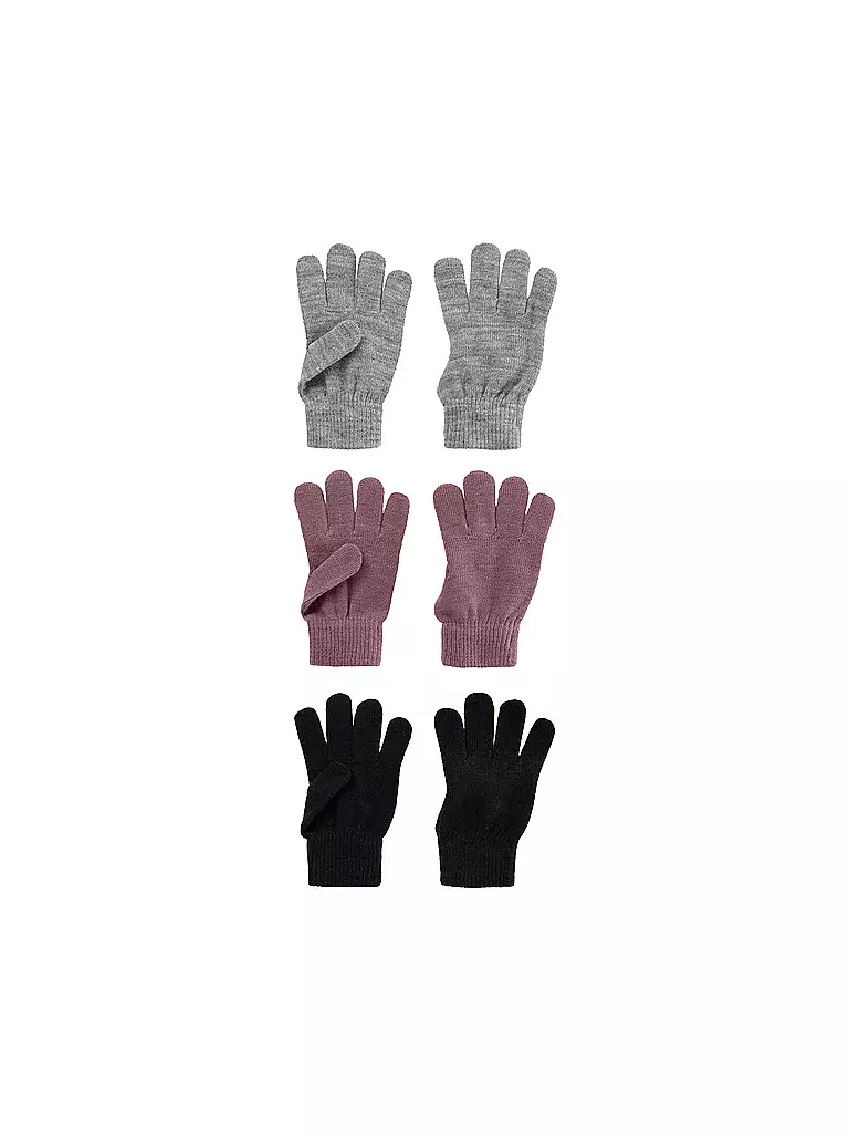 NAME IT | Kinder Handschuhe 3er Pkg. NKNMAGIC | Beere
