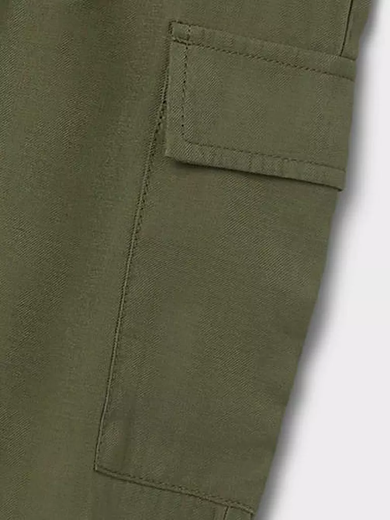 NAME IT | Mädchen Cargohose Straight Fit NKFBELLA | olive