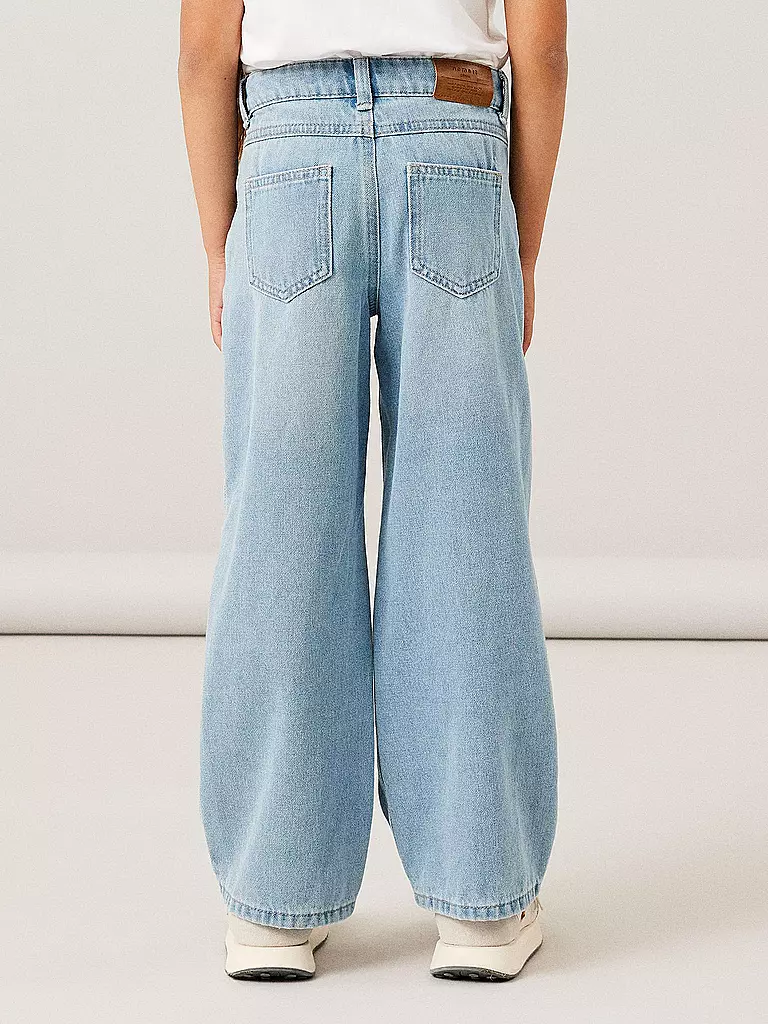 NAME IT | Mädchen Highwaist Jeans Wide Leg NKFROSE  | hellblau