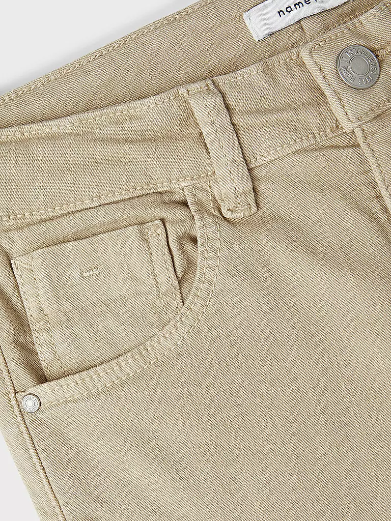 NAME IT | Mädchen Hose Wide Fit NKFROSE  | beige