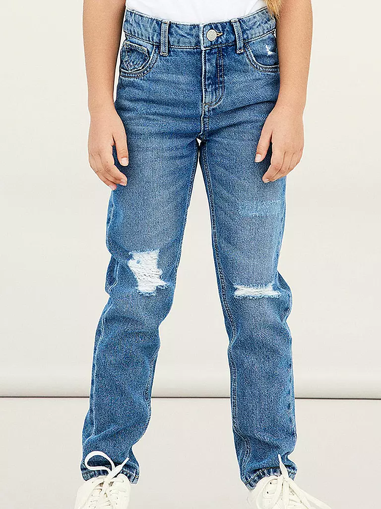 NAME IT | Mädchen Jeans Mom Fit NKFROSE  | blau