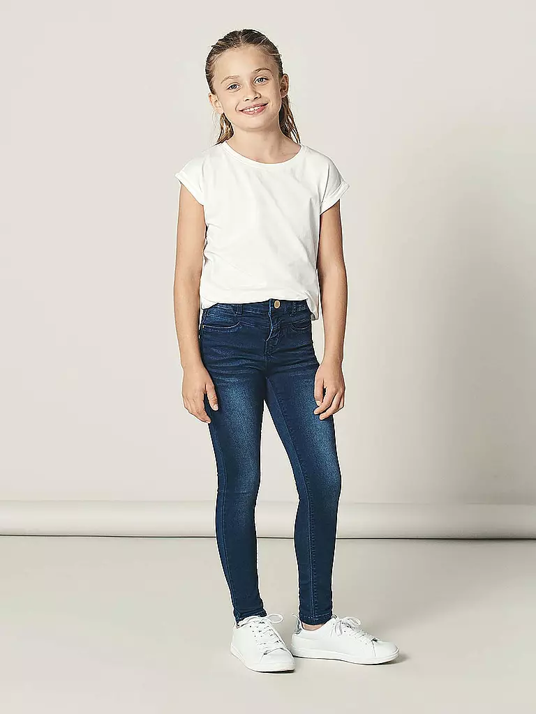 NAME IT | Mädchen Jeans Skinny Fit NKFPOLLY  | blau