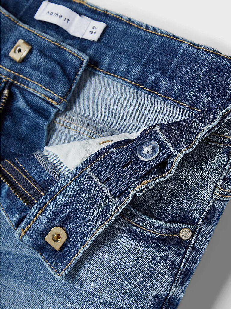 NAME IT Jeans Bimbo - Slim Fit, Vita Media, Cotone Elastan, Lavabile In Lavatrice - Foto 9