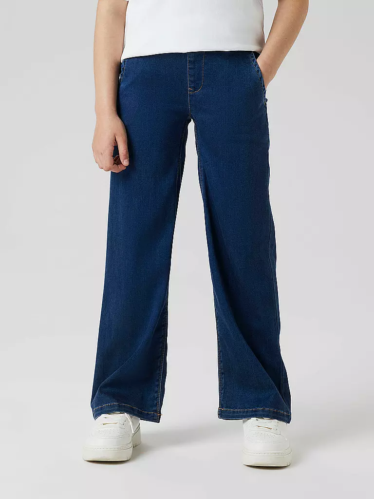 NAME IT | Mädchen Jeans Wide Fit NKFSALLI | dunkelblau