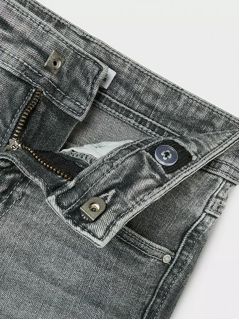 NAME IT | Mädchen Shorts NKFSALLI Slim Fit | hellgrau
