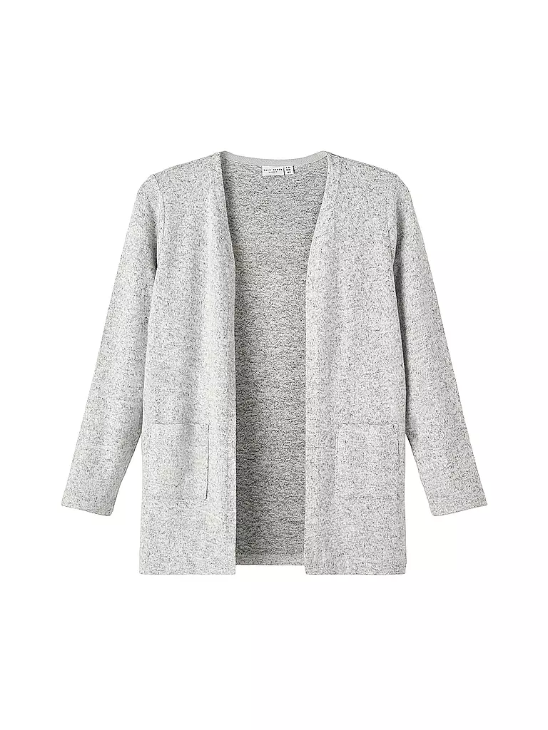 NAME IT Mädchen Strickjacke NKFVICTI grau